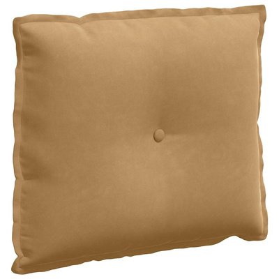 Poduszka na plecy Brązowy 60 x 50 cm Tkanina sztruksowa