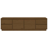 vidaXL Szafka pod TV, miodowy brąz, 176x37x47,5cm, lite drewno sosnowe