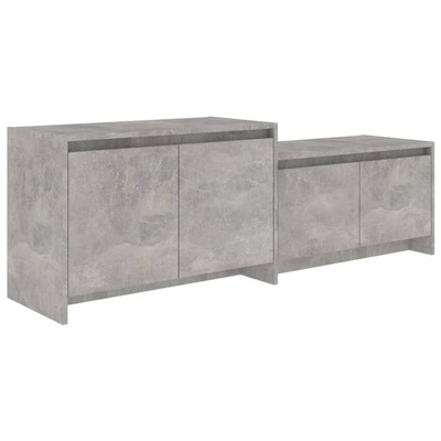 vidaXL Szafka pod TV, szarość betonu, 146,5x35x50 cm