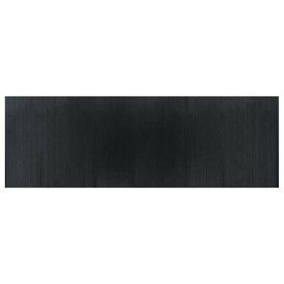 Dywan prostokątny, szary, 100x300 cm, bambusowy vidaXL