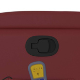 vidaXL Rozkładany fotel masujący, winna czerwień, obity sztuczną skórą