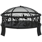 vidaXL Palenisko z pogrzebaczem, 50 cm, XXL, stal