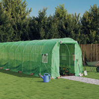 Szklarnia ze stalową ramą, zielona, 12 m?, 6x2x2 m