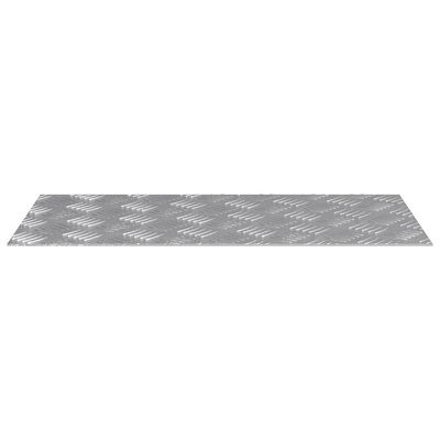 Stopień Prostokątny 2 pcs Srebrny 60 x 30 cm Aluminium