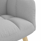Fotel relaksacyjny z podnóżkiem Cloud Grey Fabric