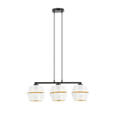 Lampa wisząca  MALIA 3 WHITE/GOLD