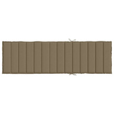 vidaXL Poduszka na leżak, taupe melanż, 200x60x4 cm