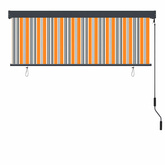 Roleta Żółty i Niebieski 180 x 250 cm Materiał i Aluminium