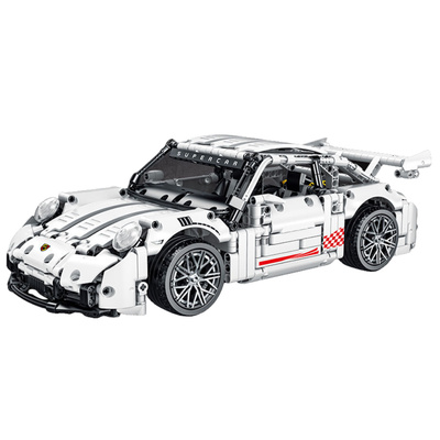 Klocki Konstrukcyjne Samochód GT Racing Biały 1:14 1268 el.