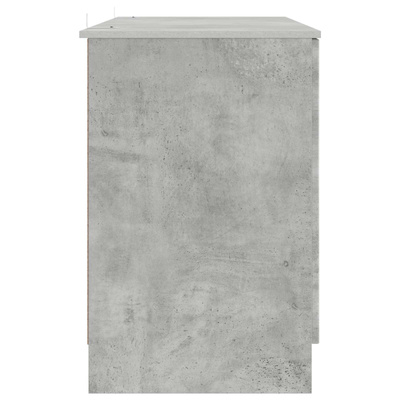 Biurko Betonowy szary 142,5 x 50 x 75 cm Drewno inżynieryjne