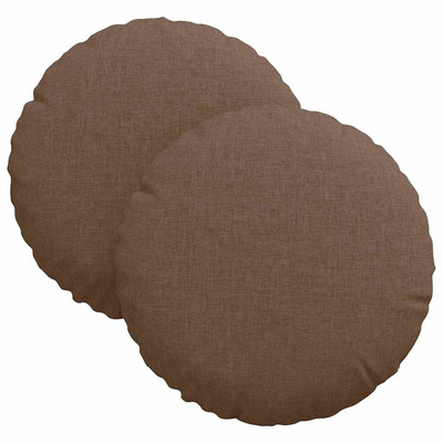 Poduszki na siedziska 2 pcs Brązowy ?30 x 13 cm tkanina