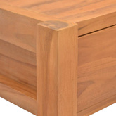 vidaXL Biurko z 2 szufladami, 100x40x75 cm, drewno tekowe