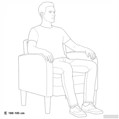Sofa Fotel z Podłokietnikami Szary 54 cm Skóra ekologiczna