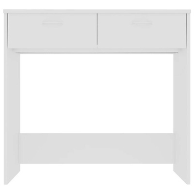 vidaXL Biurko, białe, 80x40x75 cm, materiał drewnopochodny