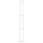 Stoiska na targi Biały 30 x 23,5 x 210 cm Stal