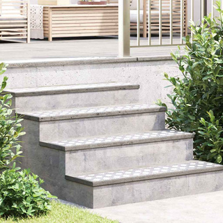 Stopień Prostokątny 4 pcs Srebrny 100 x 20 cm Aluminium