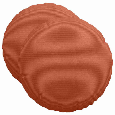 Poduszki na siedziska 2 pcs Czerwono-pomarańczowy ?50 x 19 cm