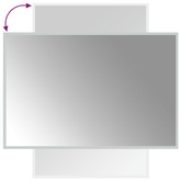 vidaXL Lustro łazienkowe z LED, 60x90 cm