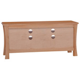 vidaXL Szafka pod TV, 100x30x45 cm, lite drewno mahoniowe