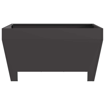 Kominek Czarny 80 x 80 x 43 cm Stal