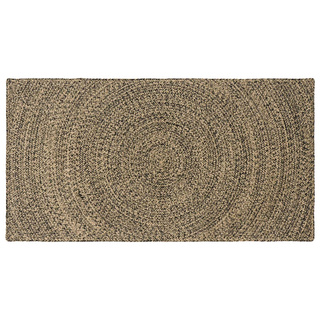 Dywany pokojowe Naturalny i czarny 60 x 110 cm Juta