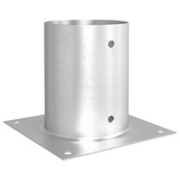 Okrągły kotwicy gruntowej 12 pcs srebrny 18 x 18 x 15 cm Metal