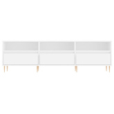 vidaXL Szafka pod TV, biała, 150x30x44,5 cm, materiał drewnopochodny