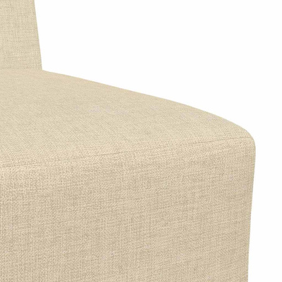 Modułowa sofa bez podłokietników 2 szt. Kremowy tkanina