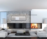 Lampa LED Prestige - czarna liniowa 2,8m