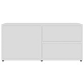 vidaXL Szafka pod TV, biała, 80x34x36 cm, materiał drewnopochodny