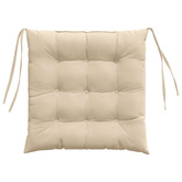 Poduszki na siedziska 4 pcs Kremowy 40 x 40 x 6 cm Mikrofibra
