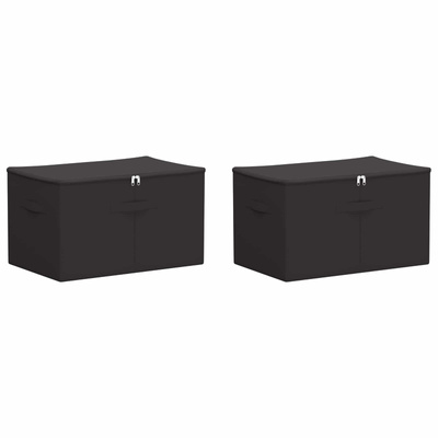 Skrzynia do przechowywania 2 pcs antracytowy 60 x 43 x 35 cm