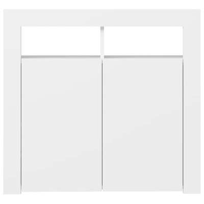 Szafka z oświetleniem LED, biała, 80 x 35 x 75 cm