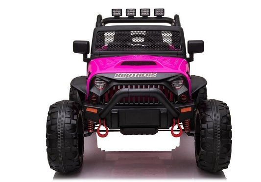 Auto Terenowe Na Akumulator Jeep JC666 Światła LED MP3 Pilot Różowy
