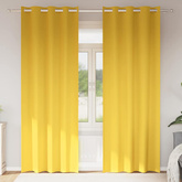 Firany blackout z kółkami 2 pcs Musztardowy Żółty 260 x 140 cm