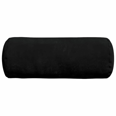 Poduszki Wałkowe 2 pcs Czarny ? 15 x 40 cm Tkanina mikrofibrowa