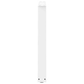 Nogi do stołu jadalnego w kształcie litery V 2 szt. Białe 80x(72-73,3) cm Stal