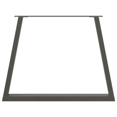 Nogi do stołu jadalnego w kształcie litery V 3 szt. Antracyt 100x(72-73,3) cm Stal