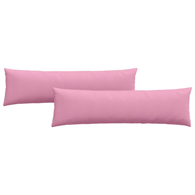 Poduszki na sofę 2 pcs Różowy 145 x 40 cm tkanina