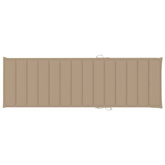 vidaXL Leżak podwójny z beżowymi poduszkami impregnowana sosna