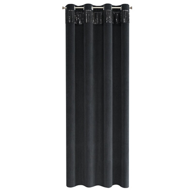 Zasłona Jasper czarna 140x250