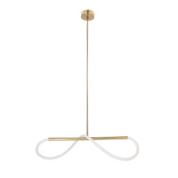 Lampa wisząca LED podłużna SUPREME 80 cm 3000K - designerska lampa nad stół