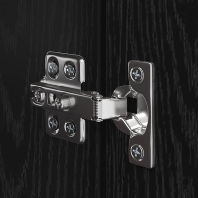 Zestaw szafek RTV 10 szt. Czarny Dąb Drewno inżynieryjne