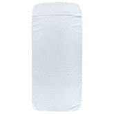 Ręczniki plażowe, 2 szt., białe, 75x200 cm, tkanina, 400 g/m?