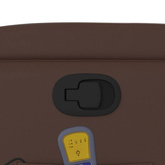 vidaXL Rozkładany fotel masujący, brązowy, obity sztuczną skórą