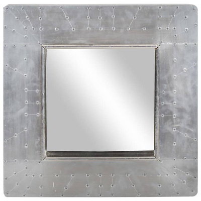 vidaXL Lustro ścienne w stylu Aviator, 50x50 cm, metalowe