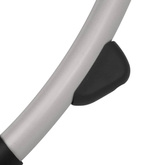 vidaXL Leżak z geometryczną ramą stalowy, czarny i szary