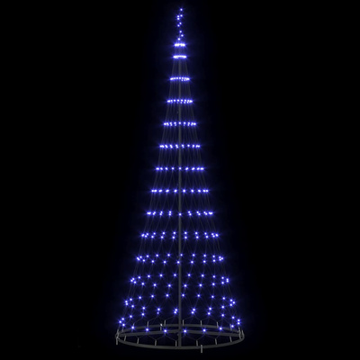 Choinka świąteczna LED z 295 diodami LED Niebieski 250 cm Metal