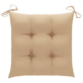 vidaXL Składane krzesła ogrodowe z poduszkami, 8 szt., drewno tekowe