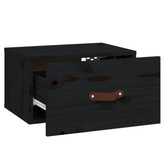 vidaXL Szafki nocne, wiszące, 2 szt., 40x29,5x22 cm, czarne